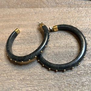 Horn and bronze hoops
